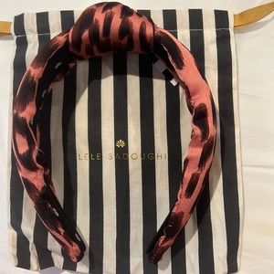 Elle Sadoughi silk knitted headband